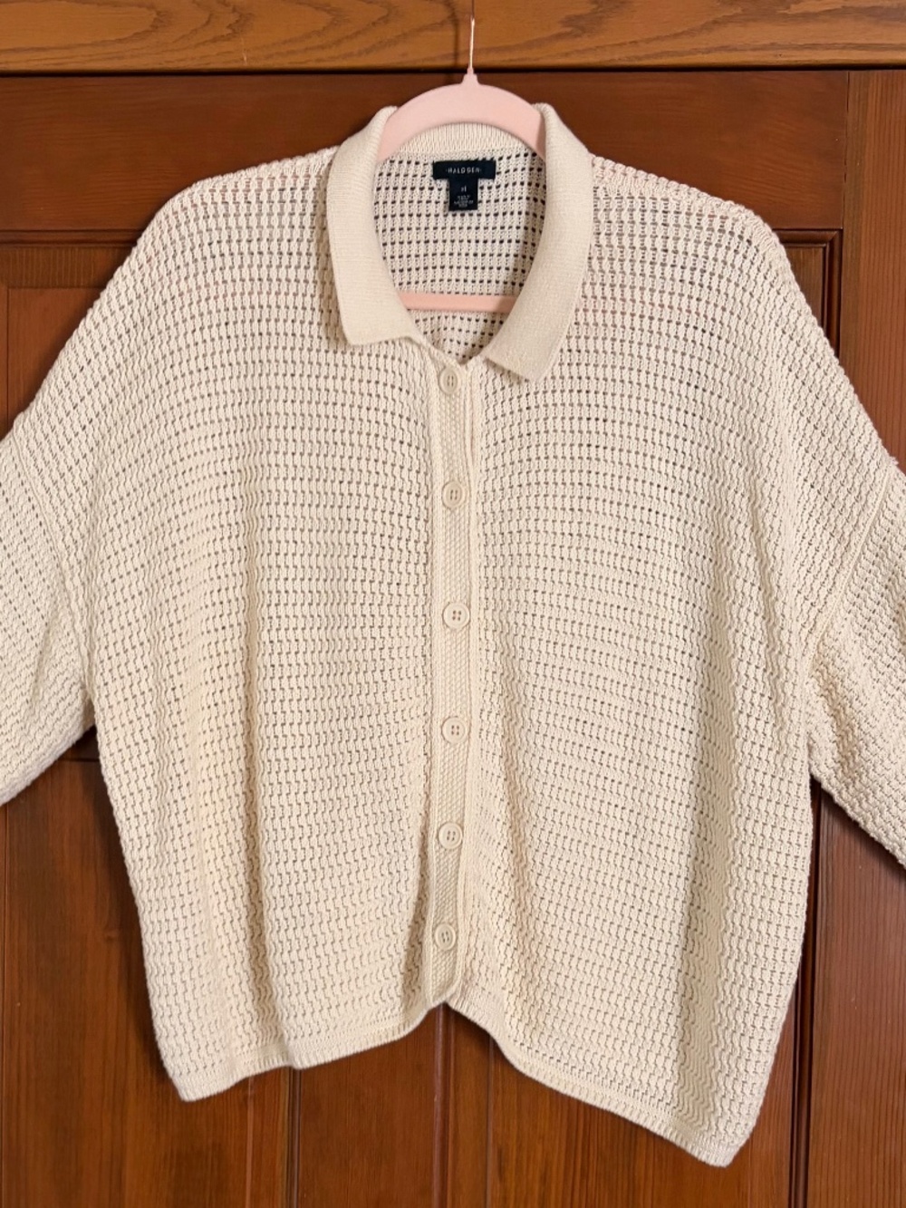 Halogen Cotton Cardigan XL